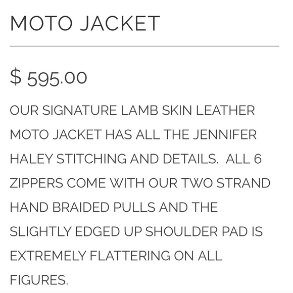 Jennifer Haley White Moto Jacket - Picture 6 of 8